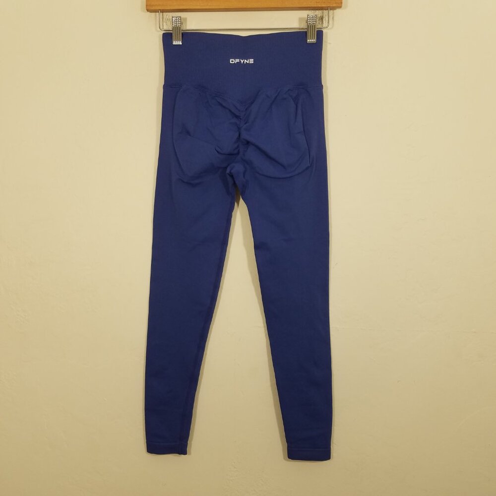 DFYNE Scrunch Sculpt Impact Leggings Enchanted Blue - Picture 7 of 10